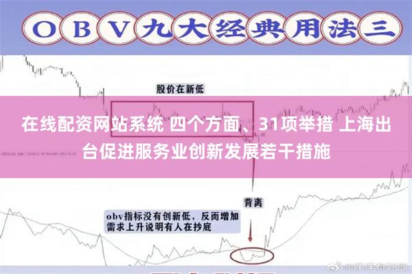 在线配资网站系统 四个方面、31项举措 上海出台促进服务业创新发展若干措施
