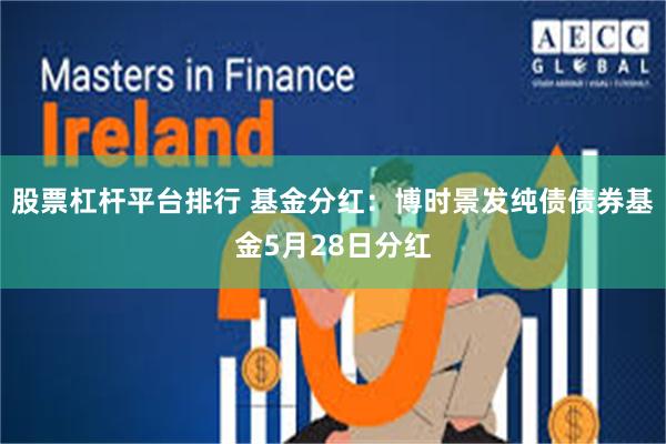 股票杠杆平台排行 基金分红：博时景发纯债债券基金5月28日分红