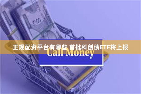 正规配资平台有哪些 首批科创债ETF将上报