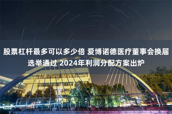 股票杠杆最多可以多少倍 爱博诺德医疗董事会换届选举通过 2024年利润分配方案出炉