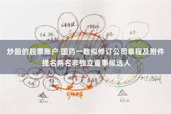 炒股的股票账户 国药一致拟修订公司章程及附件 提名两名非独立董事候选人