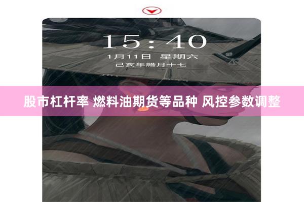 股市杠杆率 燃料油期货等品种 风控参数调整