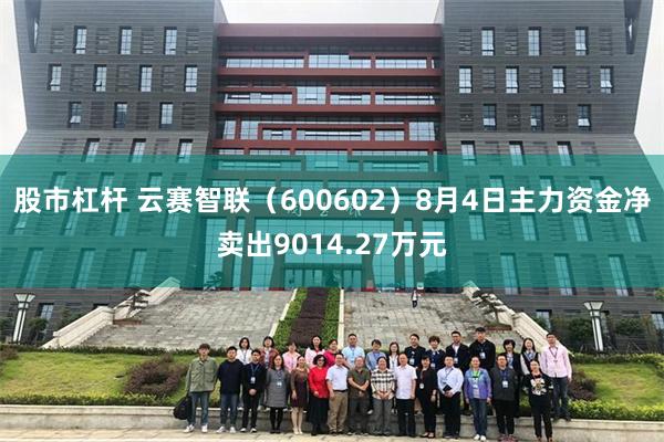 股市杠杆 云赛智联（600602）8月4日主力资金净卖出9014.27万元