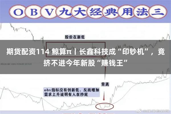 期货配资114 鲸算π丨长鑫科技成“印钞机”，竟挤不进今年新股“赚钱王”